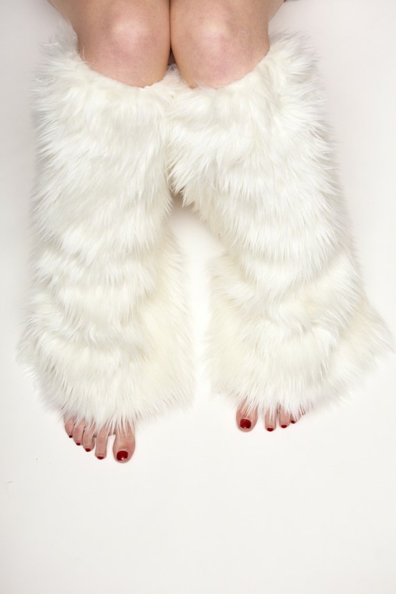 Red Toenails and Furry Legwarmers