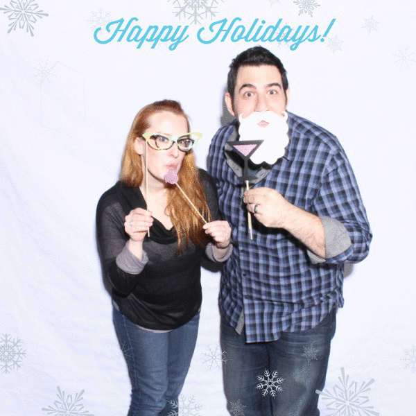 Requisite holiday snapshot of the husband and me