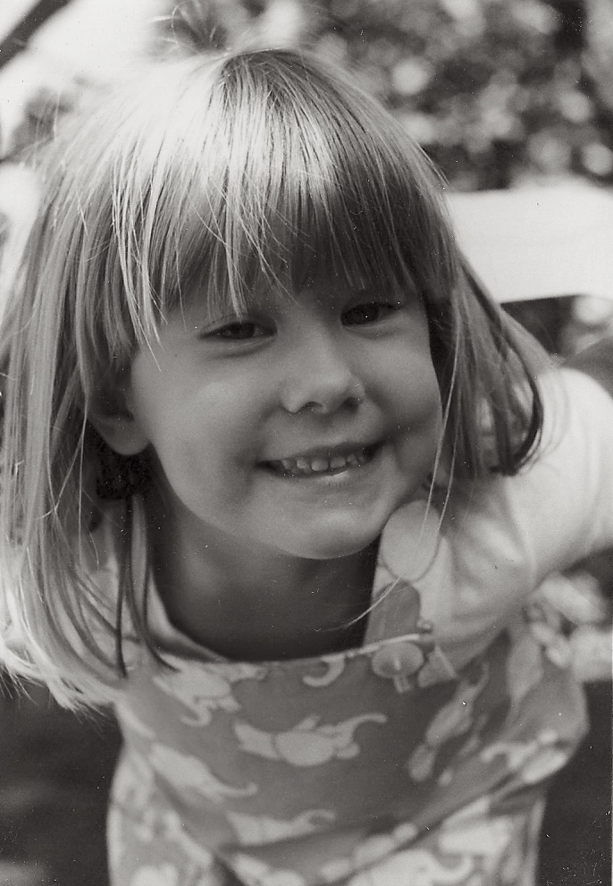 Jennifer Coté as a child